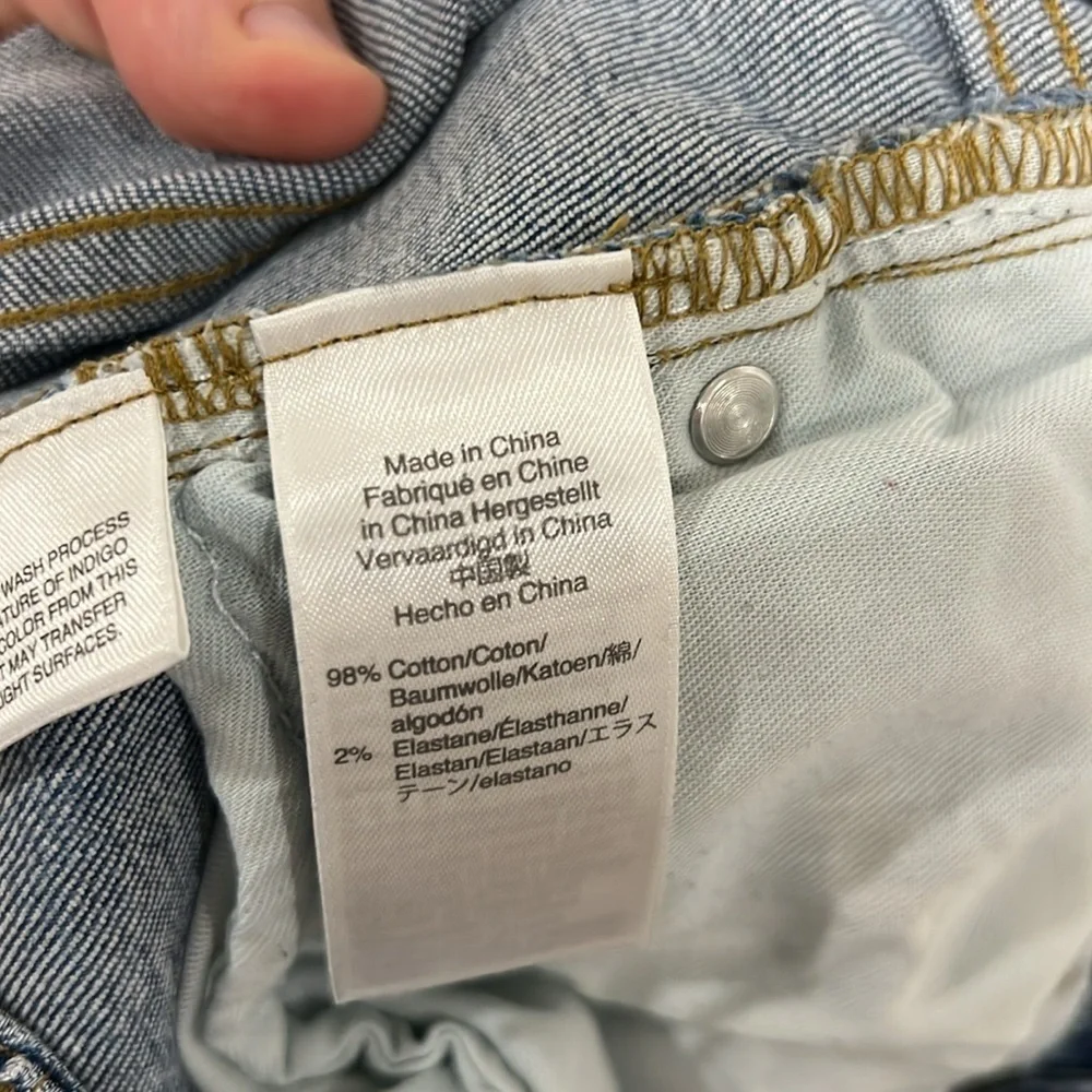 J. Crew‎ Slim Broken-in Boyfriend Patchwork Distressed Blue Denim Jeans Size 27